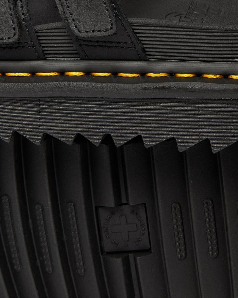 Dr Martens Blaire Lær Slidesandaler Dame Svarte | Norge 473ILH